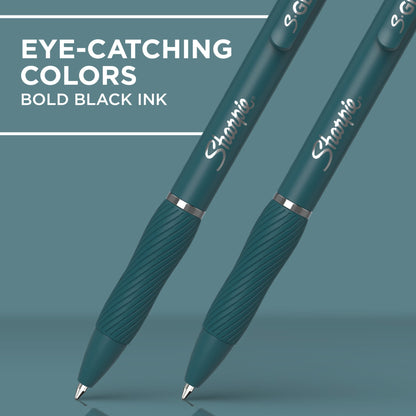 Sharpie S-Gel Pens, Medium Point, Teal Crush, Black Ink, 4 Count