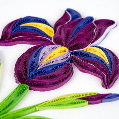 Quilled Iris Greeting Card