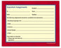 Carbonless Important Assignments Booklet [CD2321]