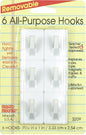 REMOVABLE ALL PURPOSE HOOKS 6-1"X1-5/16" [MS3209]