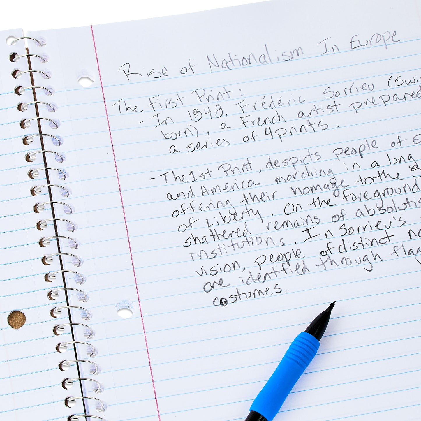 Pen+Gear College Ruled 1-Subject Notebook, 8" x 10.5", Blue, 70 Sheets