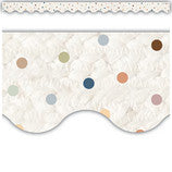 Everyone is Welcome Dots Scalloped Border Trim [TCR7158]