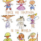 Lot of Trick or Treaters Halloween Greeting Card [HAT47082801]