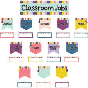 Oh Happy Day Classroom Jobs Mini Bulletin Board [TCR9024]