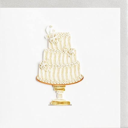 Quilled Wedding Cake Card [LV215] (D)