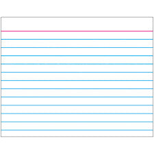 Index Card (white) Wipe-Off Chart 17x22 [T1096]