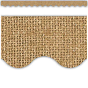 Burlap Scalloped Border Trim [TCR3552]