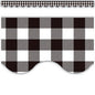 Black and White Gingham Scalloped Border Trim [TCR5817]