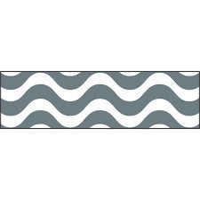Wavy Gray Bolder Border Trim [T85338]
