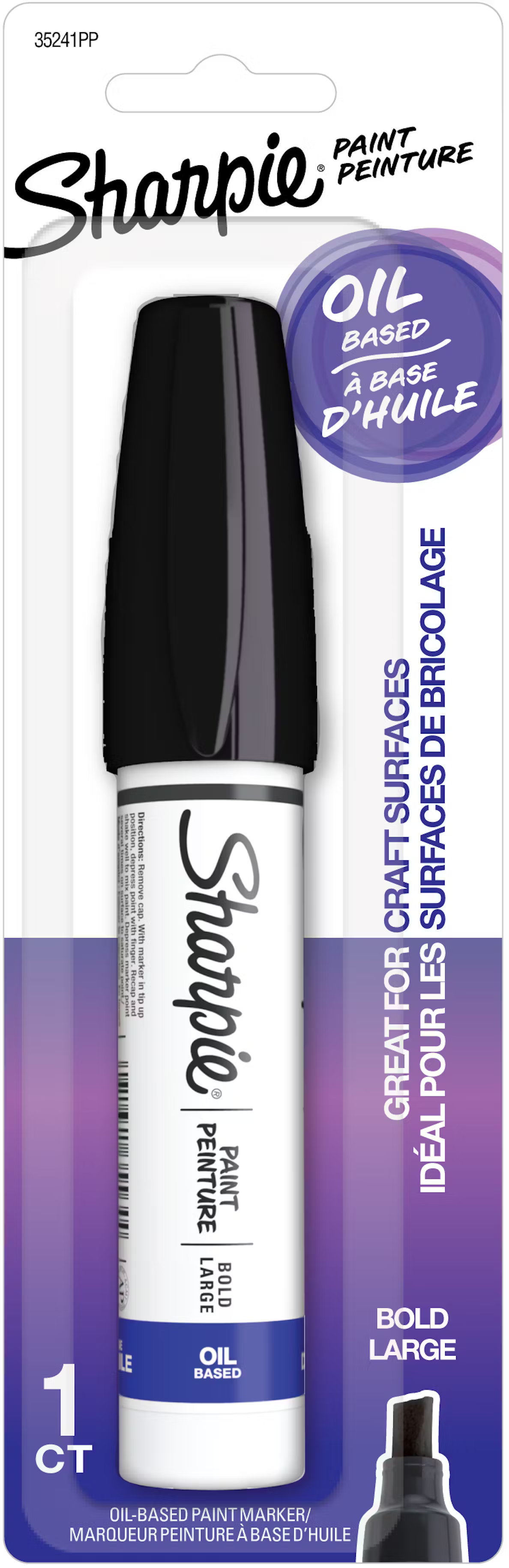 Sharpie Oil-Based Paint Markers Bold Marker Point - Black Oil Based Ink [35241PP]