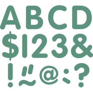 Eucalyptus Green 2" Classic Letters Uppercase Pack (9212) [TCR7395]