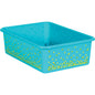 Teal Confetti Large Plastic Storage Bin [TCR20900]