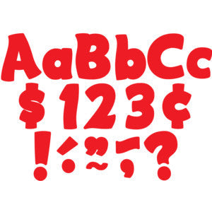 Red Funtastic 4" Letters Combo Pack [TCR5821]