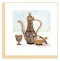 Quilled Arabian Tea Pot Greeting Card