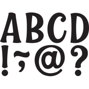 Black Wild Whimsy 3" Magnetic Letters [TCR77516]