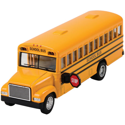 Classic School Bus Die Cast 6.5 Inch 12-unit Display