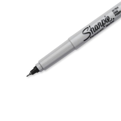 Sharpie Permanent Ultra-Fine Point Markers, Black, Pack of 2 Markers