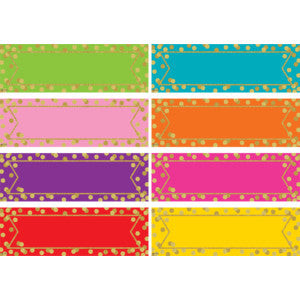 Confetti Colorful Labels Magnetic Accents [TCR77387]