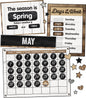 Industrial Chic Calendar Bulletin Board Set [CD110398]