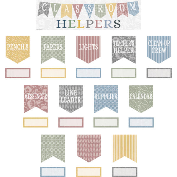 Classroom Cottage Classroom Helpers Mini Bulletin Board [TCR7175]