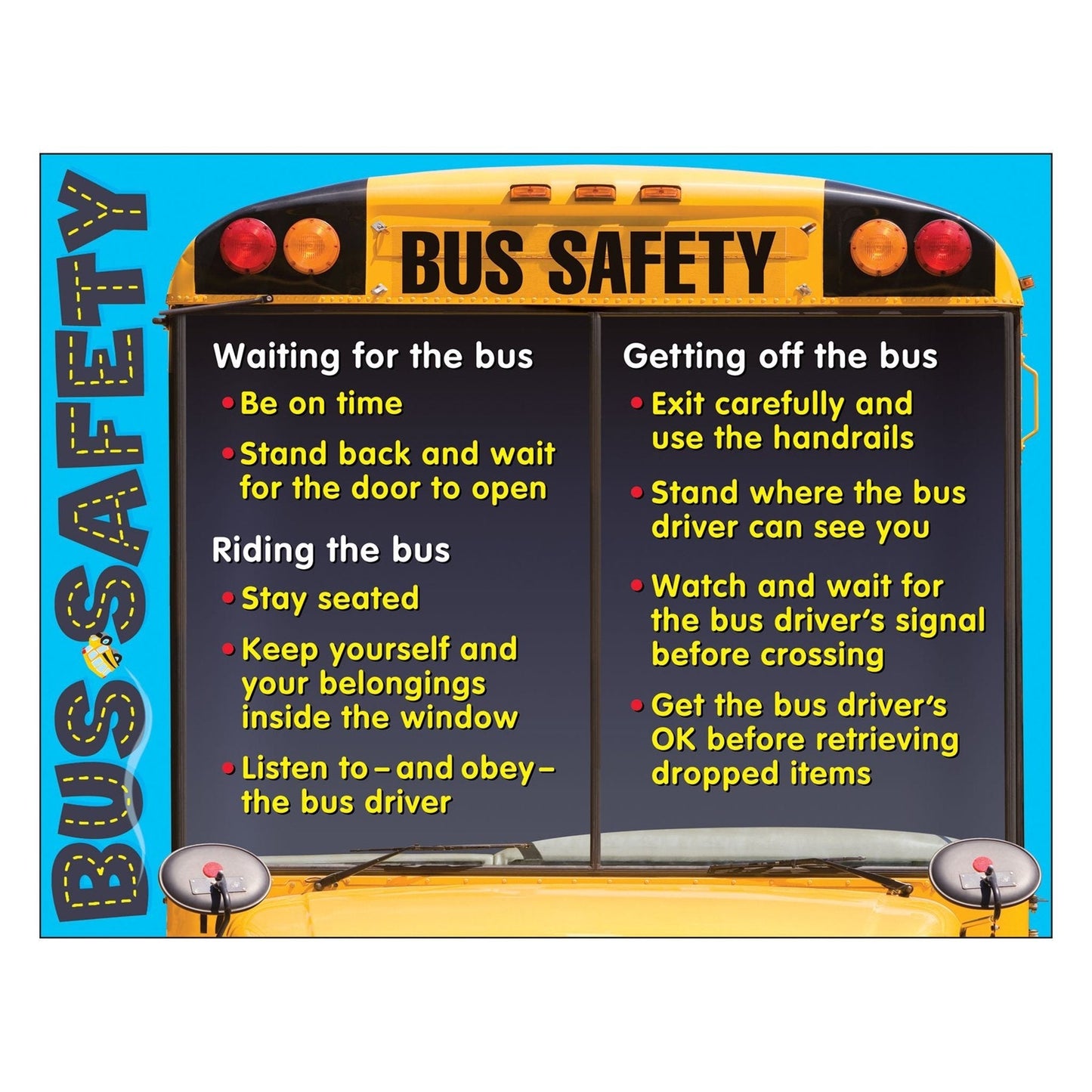 Bus Safety Learning Chart 17x22 [T38232]