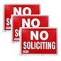 BAZIC 9" X 12" No Soliciting Sign [S-30]