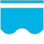 Aqua Solid Scalloped Border Trim [TCR5703]