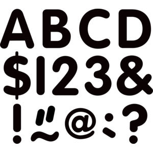Black 2" Classic Letters Uppercase Pack [TCR7393]