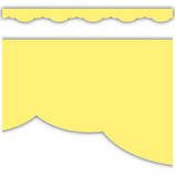 Lemon Yellow Fancy Scallops Border Trim [TCR9137]