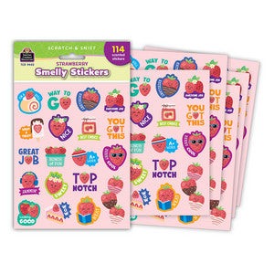 Strawberry Smelly Stickers [TCR9442]
