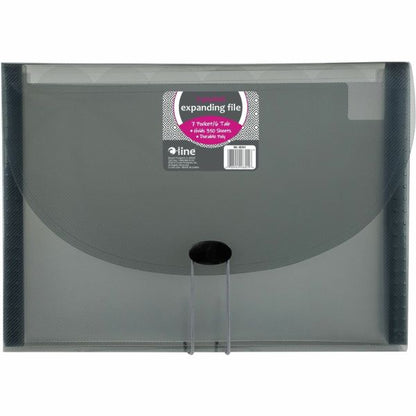 C-Line 7-Pocket Expanding File, Letter Size, Smoke