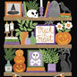 Tricky Bookshelf Halloween Greeting Card [HAT40144101]
