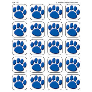 Blue Paw Prints Stickers [5747]