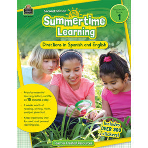 Summertime Learning Grd 1 - Spanish Directions [TCR8010]