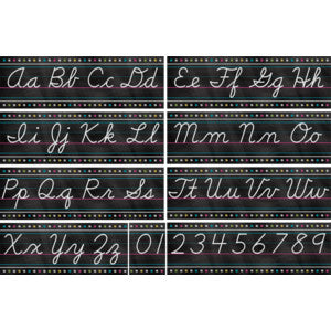 Chalkboard Brights Cursive Writing Bulletin Board Display Set [TCR5858]