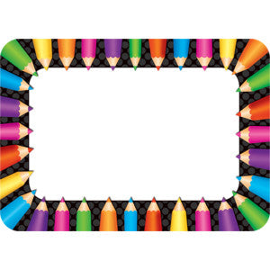 Colored Pencils Name Tags/Labels [TCR5513]