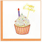 Quilled Polka Dot Cupcake Greeting Card [BD198]