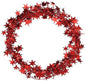 Star Garland Tinsel Wire Garland 25 FT  2PC (Red) [B07JPR4F55]