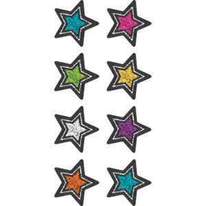 Chalkboard Brights Stars Mini Stickers [TCR3556]