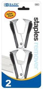 BAZIC Claw Style Staples Remover w/ Safety Lock (2/Pack) [613A]