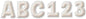 EUREKA A Close-Knit Class Cream Felt Deco Letters, 179 Pieces [850012]