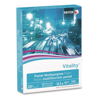 Xerox Vitality Colors Multi-Use Printer & Copy Paper, 1 Ream, Goldenrod, Letter (8.5" x 11"), 500 Sheets Per Ream, 20 Lb, 30% Recycled