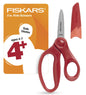 Fiskars 5 inch Pointed Tip Kids Scissors w/sheath - Red [194300]