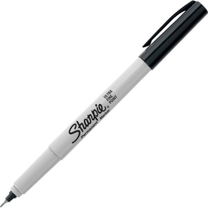 Sharpie Permanent Ultra-Fine Point Markers, Black, Pack of 2 Markers