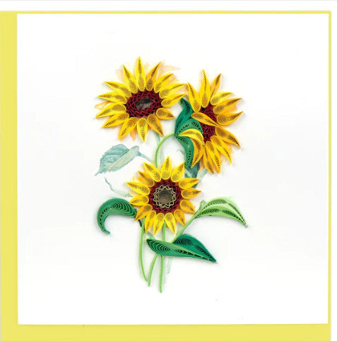 Quilled Wild Sunflowers Greeting Card [BL1430]
