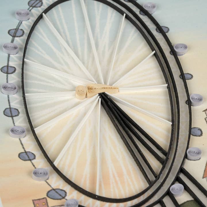 Quilled London Eye Greeting Card