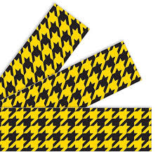 HOUNDS TOOTH YELLOW Bolder Borders [T85169]
