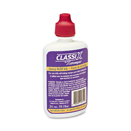 Xstamper Classix Custom Self-Inking Refills 1 Each - Red Ink - 2 Fl Oz - Red [XST40711]