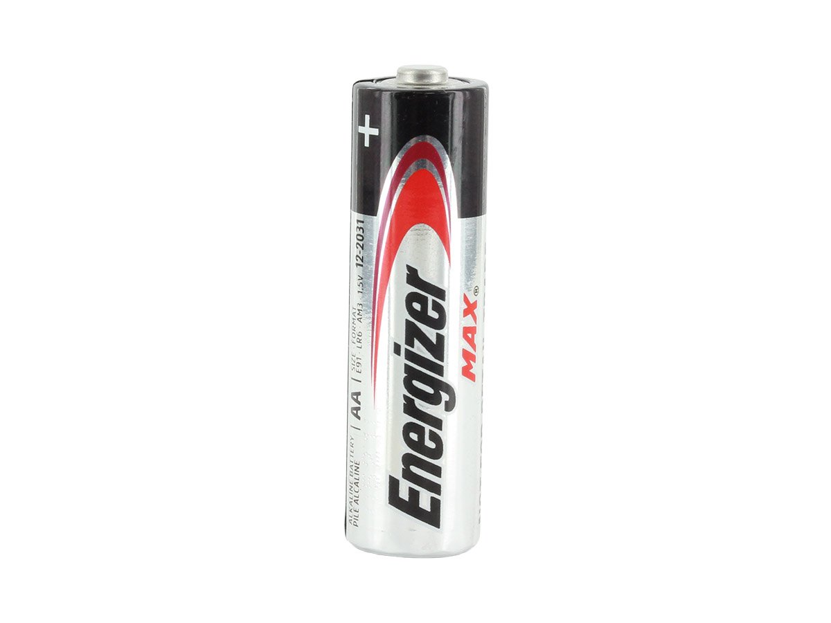Energizer Max E91TP2-24 AA 1.5V Alkaline Button Top Batteries - 48 Piece Retail Card