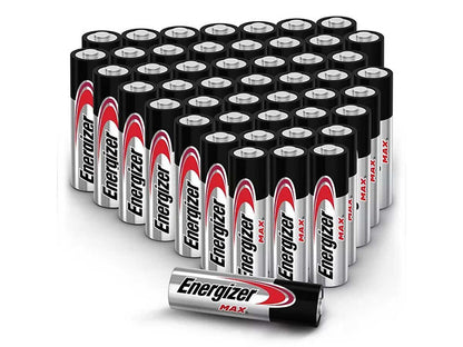 Energizer Max E91TP2-24 AA 1.5V Alkaline Button Top Batteries - 48 Piece Retail Card